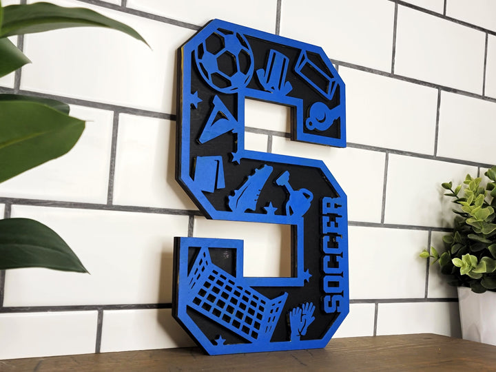 Stadium Series Letters and Numbers - Soccer - Customizable and Non Customizable options included - Tested on Glowforge & Lightburn