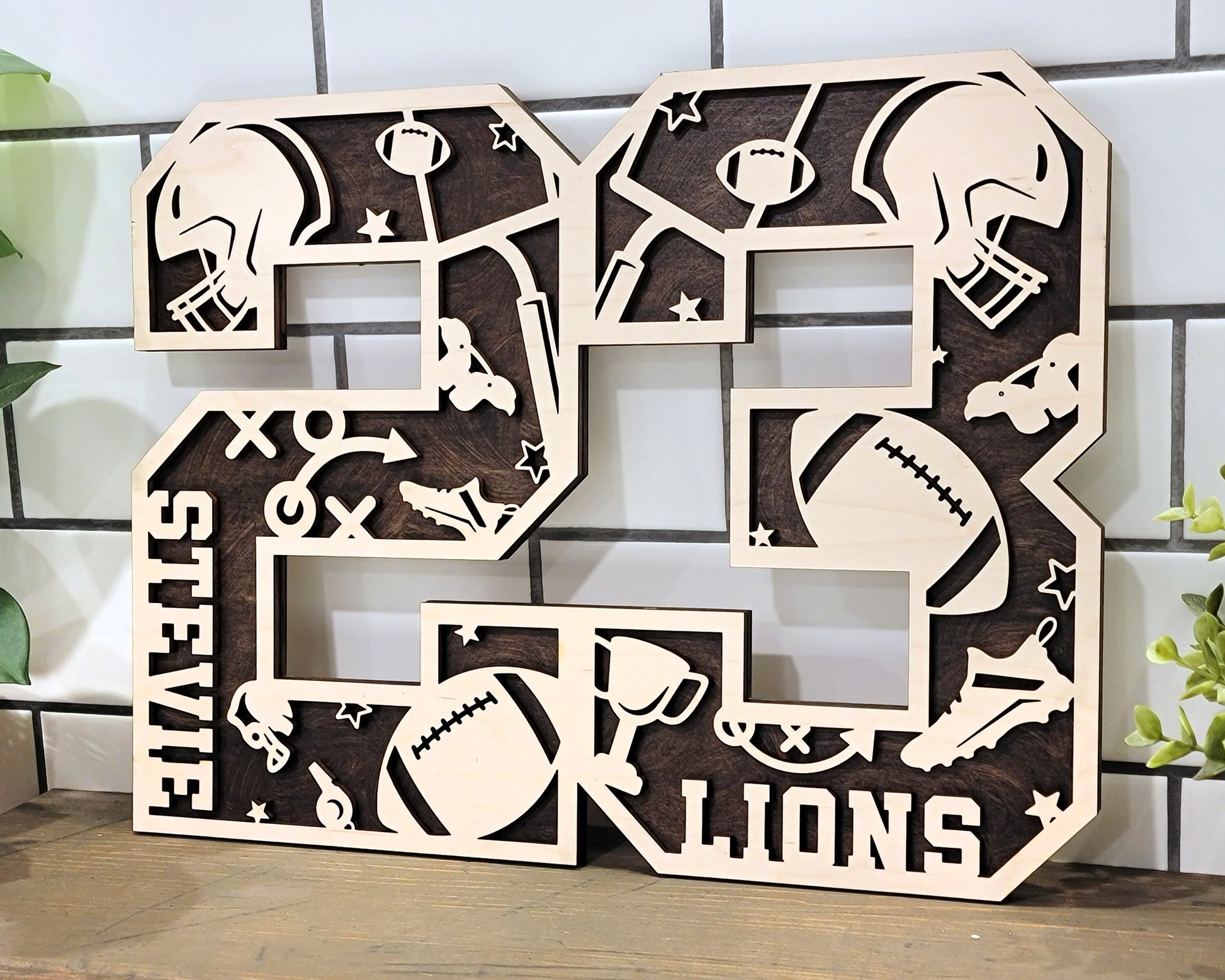 Stadium Series Letters and Numbers Bundle - Customizable and Non Customizable options included - Tested on Glowforge & Lightburn