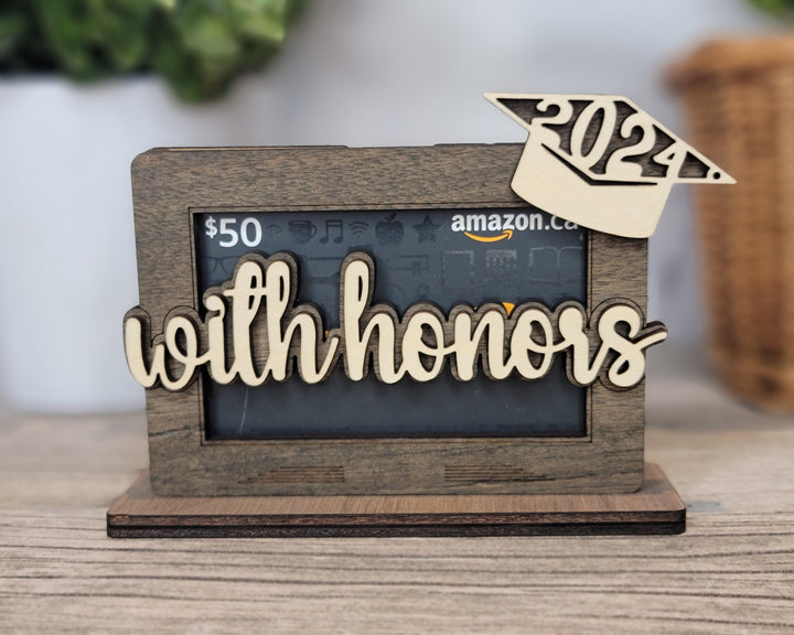 Graduation Gift Card Holders - Includes 5 Designs - Fits all Material Thickness - Tested on Glowforge & Lightburn