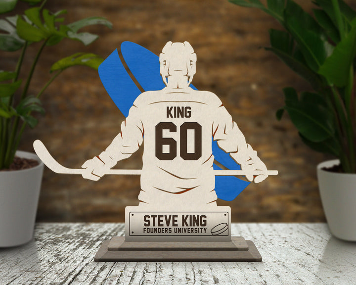 Stadium Series Stand Ups - Hockey - 3 poses in 2 cut formats and 1 engrave option with Male and Female - Tested on Glowforge & Lightburn