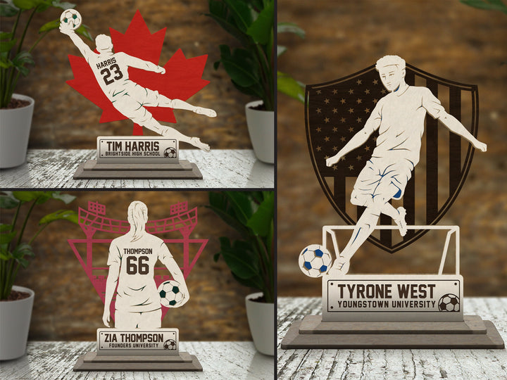 Stadium Series Stand Ups Bundle - Includes Football, Basketball, Soccer, Baseball Hockey - Male and Female - Tested on Glowforge & Lightburn