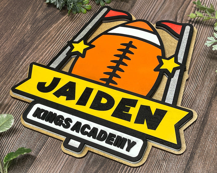Stadium Series Graphic Signage - Football - 10 Customizable and Non Customizable options included - Tested on Glowforge & Lightburn