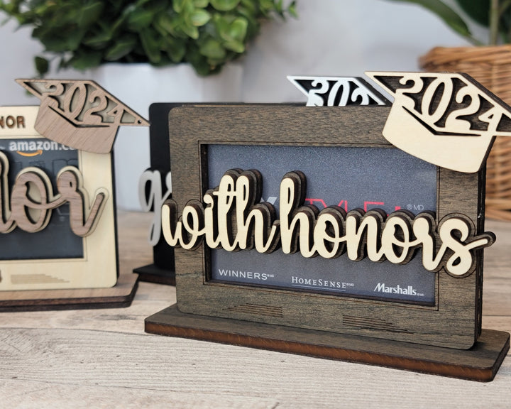 Graduation Gift Card Holders - Includes 5 Designs - Fits all Material Thickness - Tested on Glowforge & Lightburn