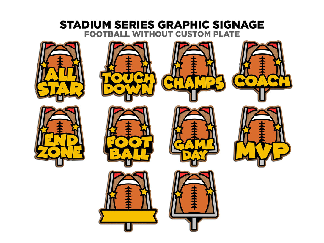 Stadium Series Graphic Signage - Football - 10 Customizable and Non Cu ...