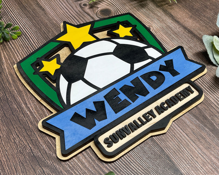 Stadium Series Graphic Signage - Soccer - 10 Custom and Non Custom Design options - SVG, PDF, AI Files - Tested on Glowforge & Lightburn