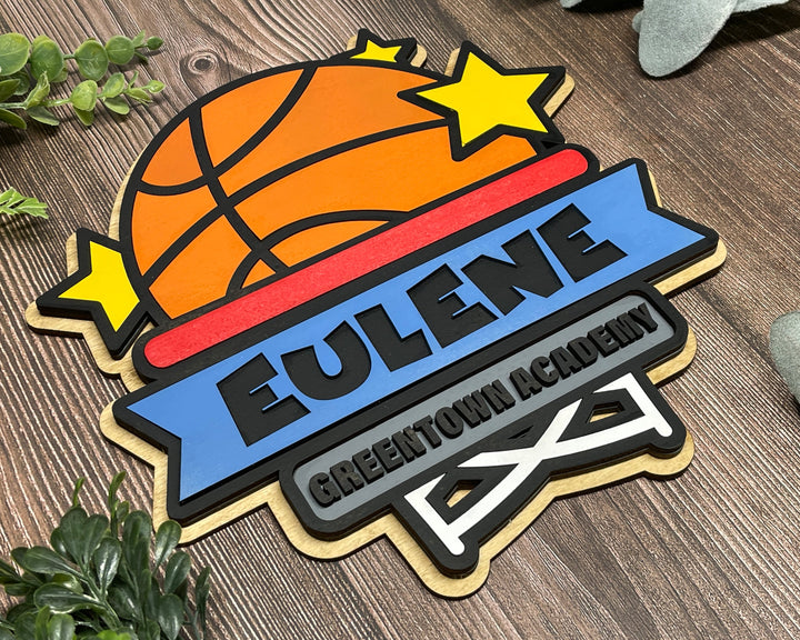 Stadium Series Graphic Signage - Basketball - 10 Custom and Non Custom Design options - SVG, PDF, AI Files - Tested on Glowforge & Lightburn