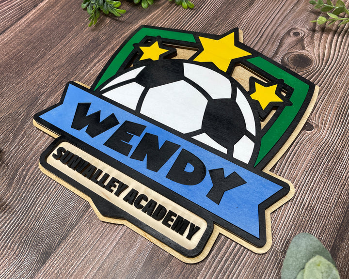 Stadium Series Graphic Signage - Soccer - 10 Custom and Non Custom Design options - SVG, PDF, AI Files - Tested on Glowforge & Lightburn